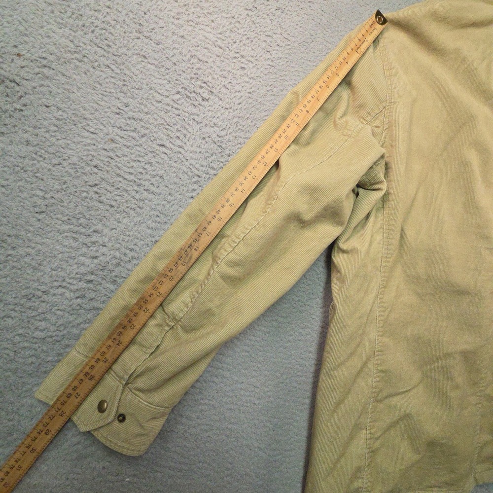 Express Field Jacket Mens XL Beige Y2K Utility Safari Corduroy M-65 Gorpcore - Picture 14 of 15